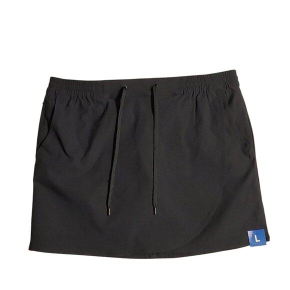 Eddie Bauer Skort Women's Size Large Blue Tulip Hem Drawstring Waist - Picture 1 of 6
